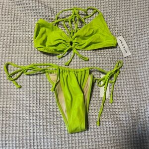 PacSun Lime Neon Green Bikini Set